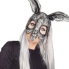 Sarah Mudle Bunny Black White Half Mask Cheap