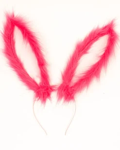 Tomfoolery Bunny Ears With Pink Plush And Netting Discount