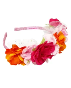 Pink Poppy Butterfly Floral Headband Fashion