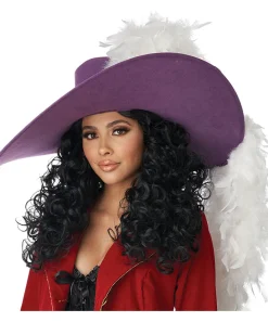 California Costumes Captain Hook Curly Black Wig Discount