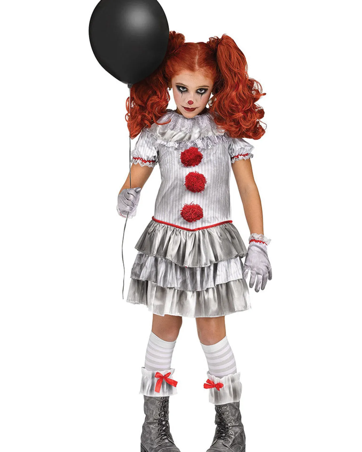 Fun World Carnevil Clown Girls Costume Fashion