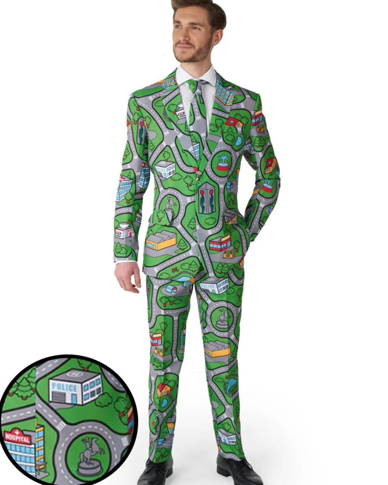 Opposuits Carpet City Green Mens Suitmeister Online