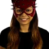 Tomfoolery Cat Gloss Mask With Red Spikes Best Sale