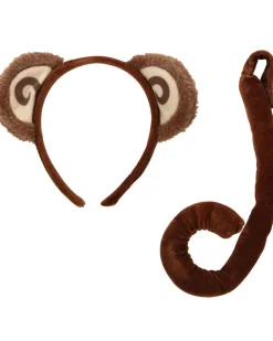 Elope Cheeky Monkey Headband And Tail Set New