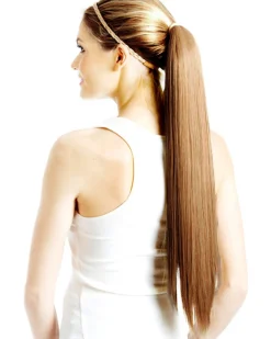 Allaura Wigs and Hair Chestnut Brown Wrap Around 60Cm Deluxe Ponytail Best