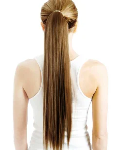 Allaura Wigs and Hair Chestnut Brown Wrap Around 60Cm Deluxe Ponytail Best