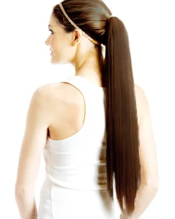 Allaura Wigs and Hair Chocolate Brown Wrap Around 60Cm Deluxe Ponytail Cheap