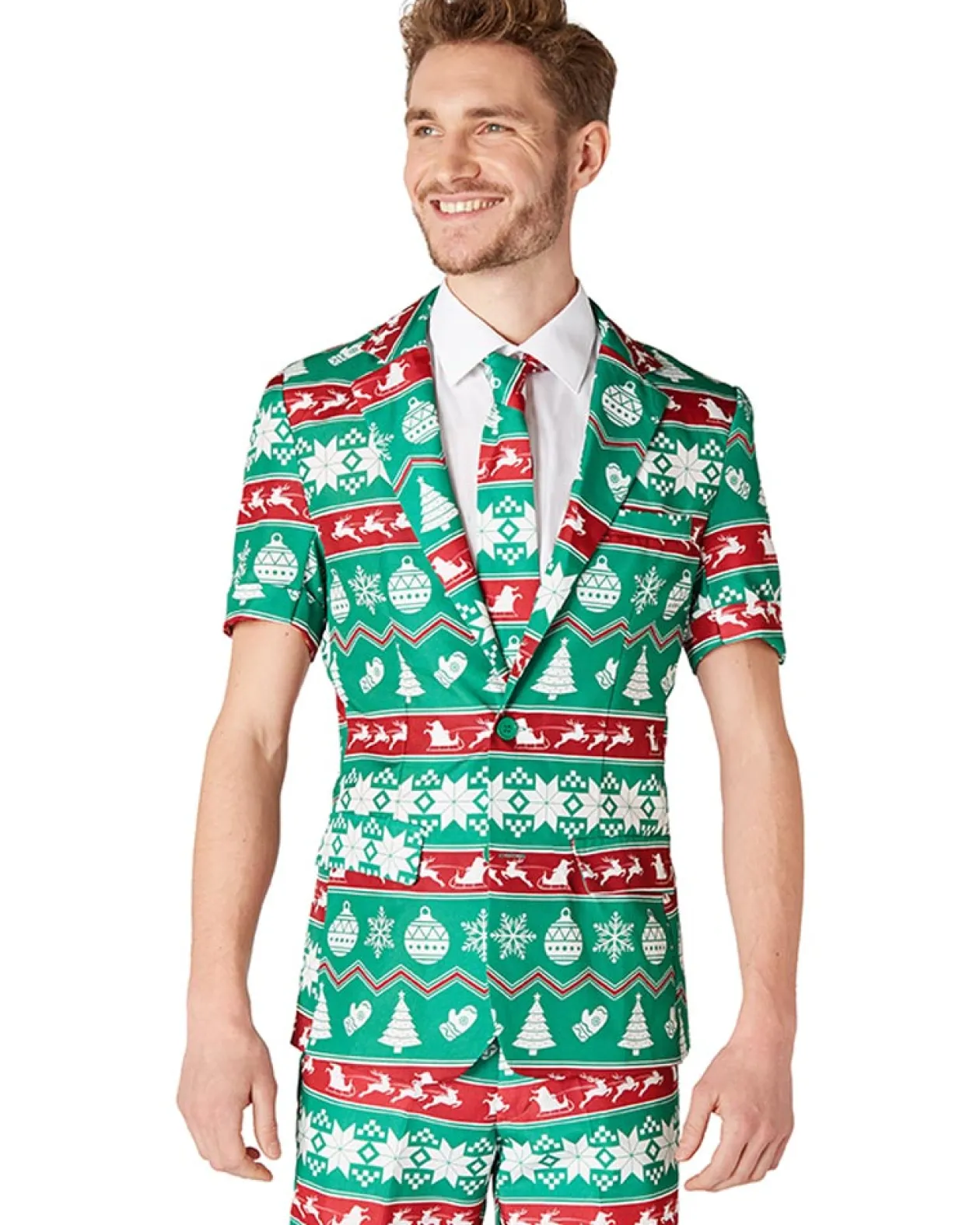 Opposuits Christmas Green Nordic Mens Summer Suitmeister Clearance