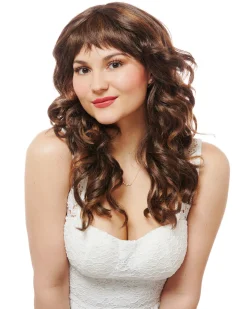 Costume Culture by Franco Ciao Bella Fringe Brown Wig Flash Sale