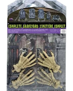 Fun World Complete Skeleton Graveyard Hot