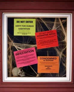 Fun World Condemned Signs Pack Of 4 Hot
