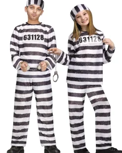 Fun World Convict Kids Costume New