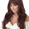 California Costumes Coquette Long Brown Wig Flash Sale