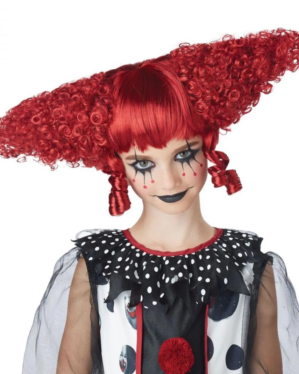 California Costumes Creepy Clown Red Wig Best Sale