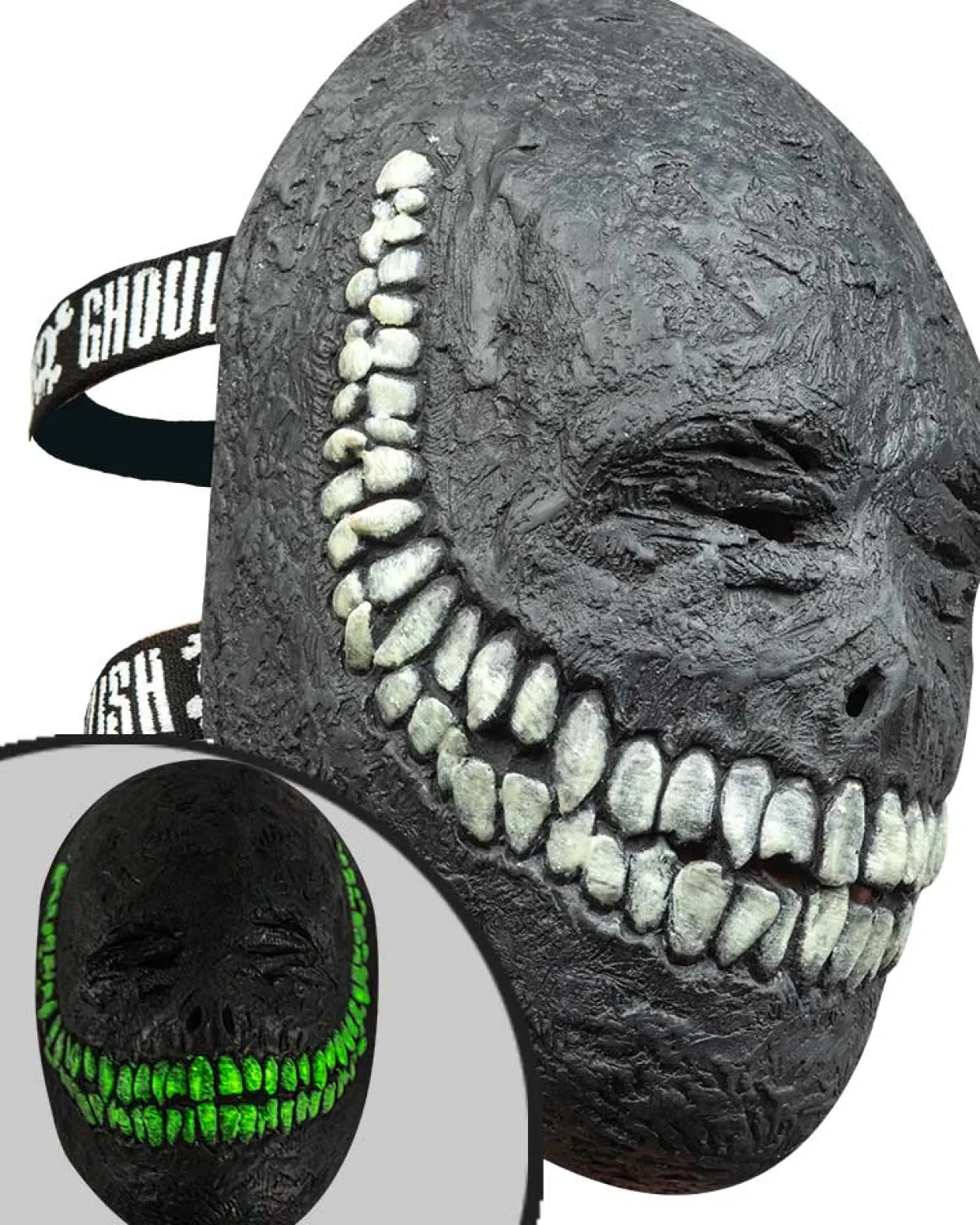 Ghoulish Productions Creepy Grinning Half Mask Discount