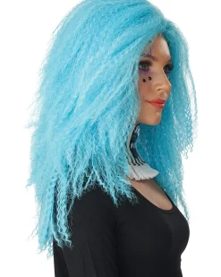 California Costumes Crimped N Kooky Long Blue Wig Best