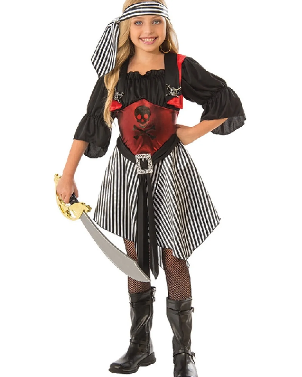 Rubies Crimson Pirate Girls Costume Clearance