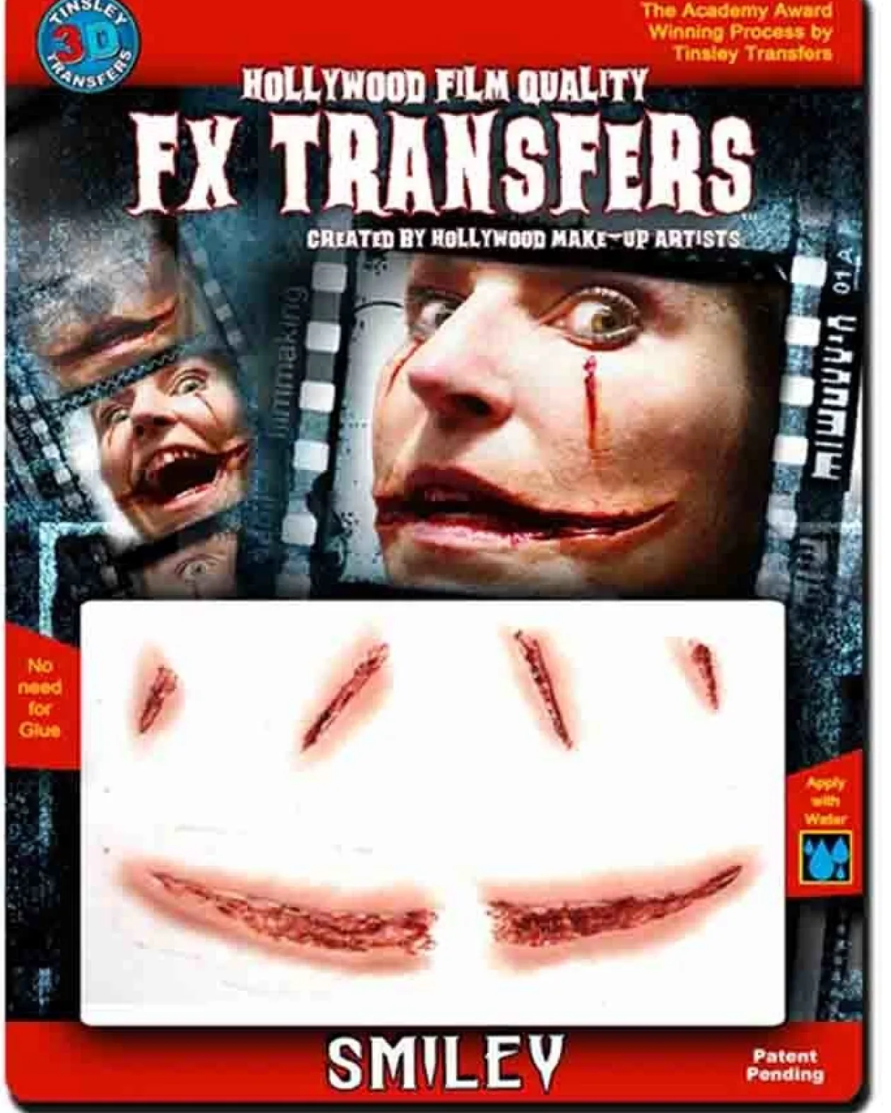 Tinsley Transfers 3D Fx Transfer Smiley Scar Tattoo Flash Sale