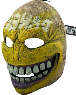 Ghoulish Productions Danger Smiley Glow In The Dark Half Mask Fashion