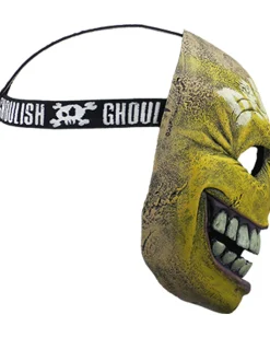 Ghoulish Productions Danger Smiley Glow In The Dark Half Mask Fashion