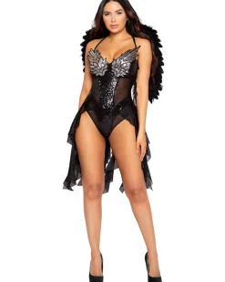 Roma Costumes Dark Angel Diva Womens Costume Clearance
