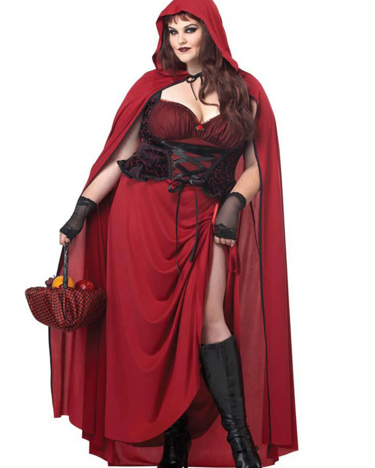 California Costumes Dark Red Riding Hood Womens Plus Size Costume Discount