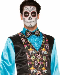 Forum Novelties Day Of The Dead Bow Tie New