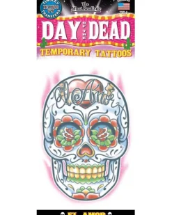 Tinsley Transfers Day Of The Dead El Amor Temporary Tattoo Discount