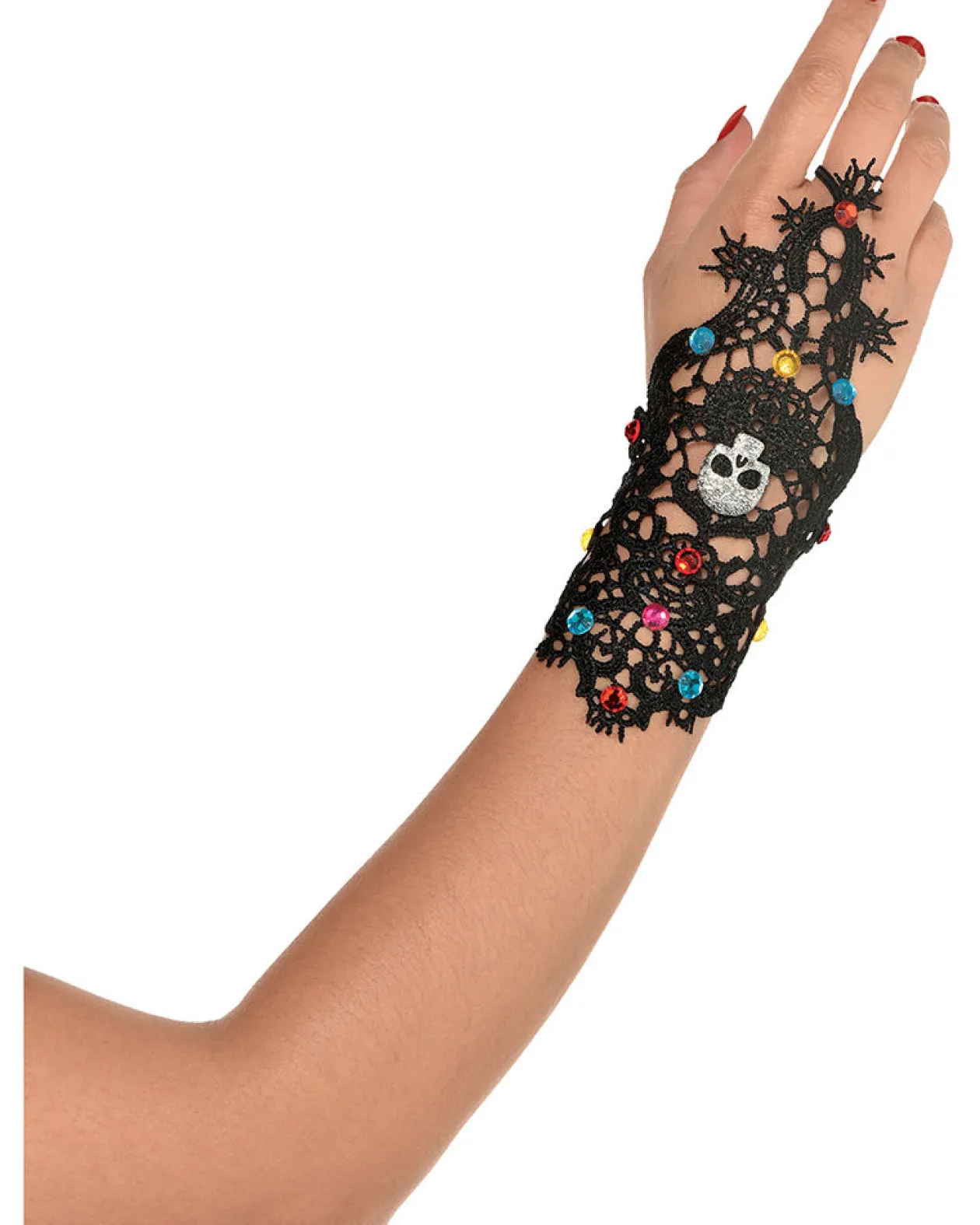 Amscan AU Day Of The Dead Hand Bracelet With Ring Store