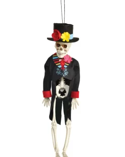 Amscan AU Day Of The Dead Hanging Skeleton Groom Prop 30Cm Cheap