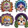 Beistle Day Of The Dead Masks Pack Of 4 Best Sale