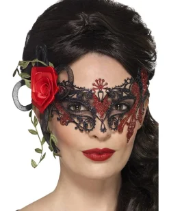 Smiffys Day Of The Dead Metal Filigree Half Mask Online
