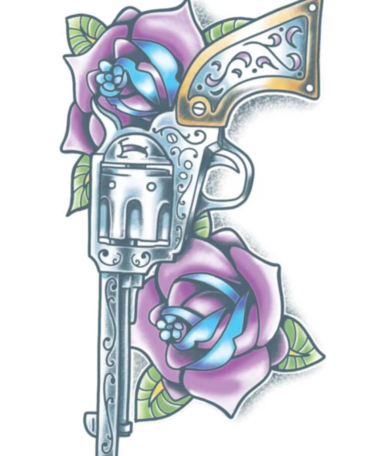 Tinsley Transfers Day Of The Dead Pistola Temporary Tattoo Online