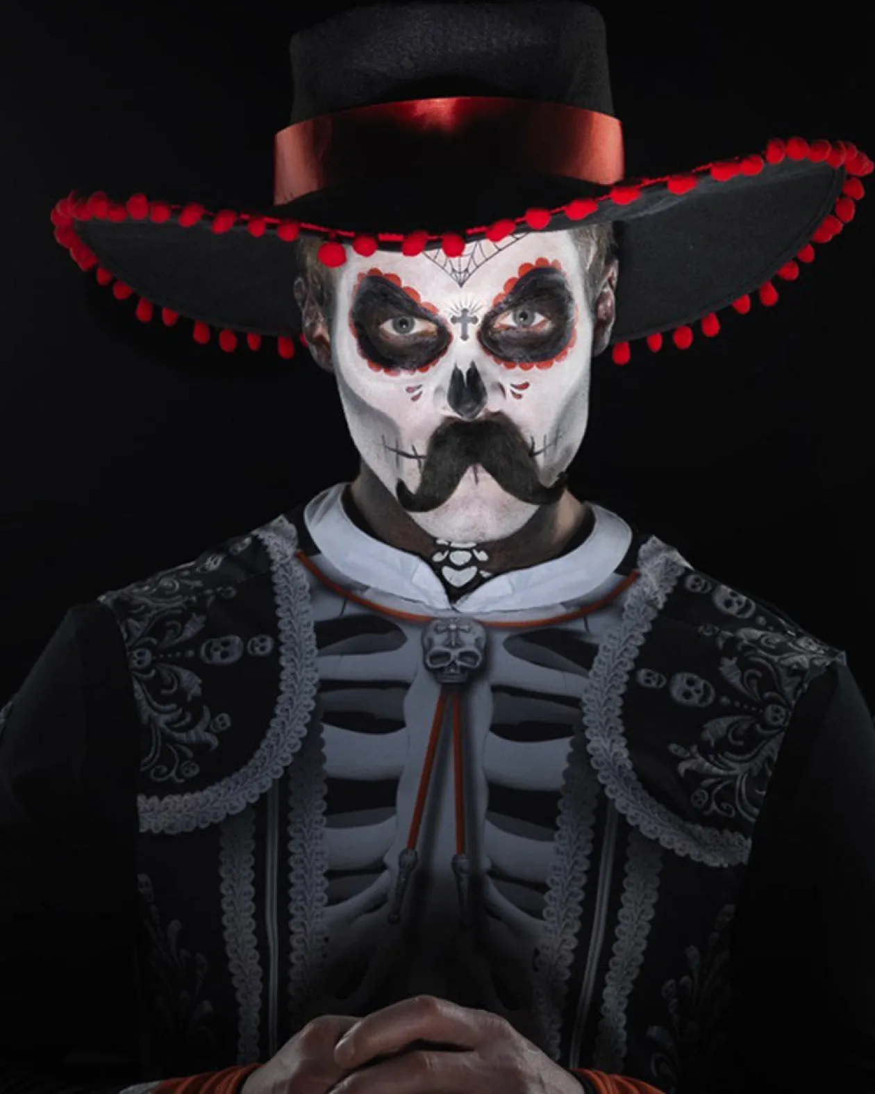 Smiffys Day Of The Dead Senior Bones Makeup Kit Store
