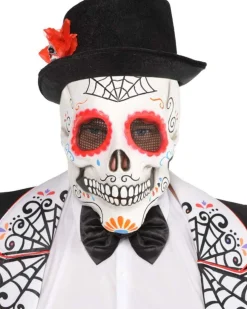 Amscan AU Day Of The Dead Sugar Skull Head Mask Best Sale