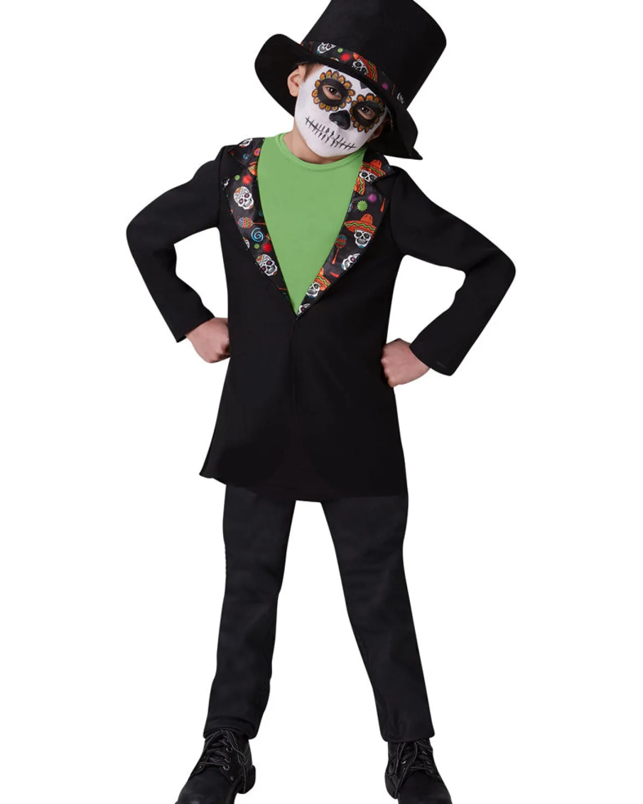 Rubies Day Of The Dead Sugar Skull Boys Costume Discount