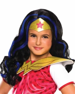 Rubies Dc Super Hero Wonder Woman Girls Wig Cheap