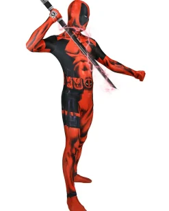 Morph Costumes Deadpool Morphsuit Mens Costume Clearance