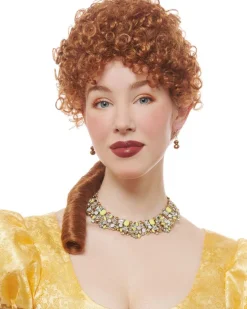 Costume Culture by Franco Debutante Short Curly Orange Wig Sale