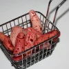 ForensicFX Studios Deep Fried Severed Fingers In Metal Fryer Basket Prop Store