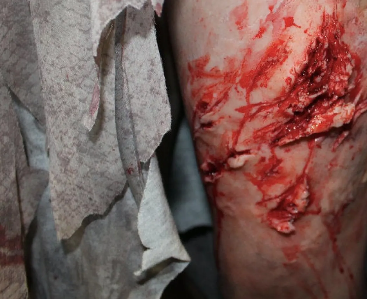 ForensicFX Studios Deep Leg Lacerations Prosthetic Online
