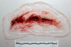 ForensicFX Studios Deep Neck Wound Prosthetic New