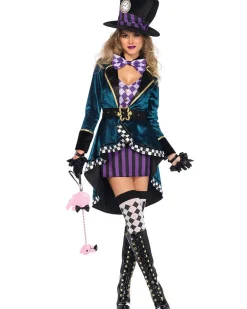 Leg Avenue Delightful Hatter Womens Costume Outlet