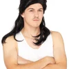* Deluxe Black Mullet Wig Outlet