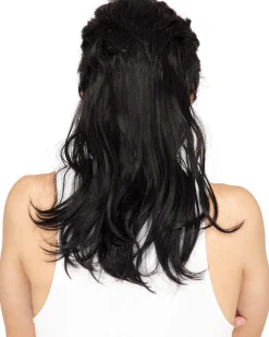 * Deluxe Black Mullet Wig Outlet
