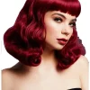 Smiffys Deluxe Fever Plum Purple Bettie Wig Cheap