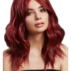 Smiffys Deluxe Fever Ruby Red Ashley Wig Flash Sale