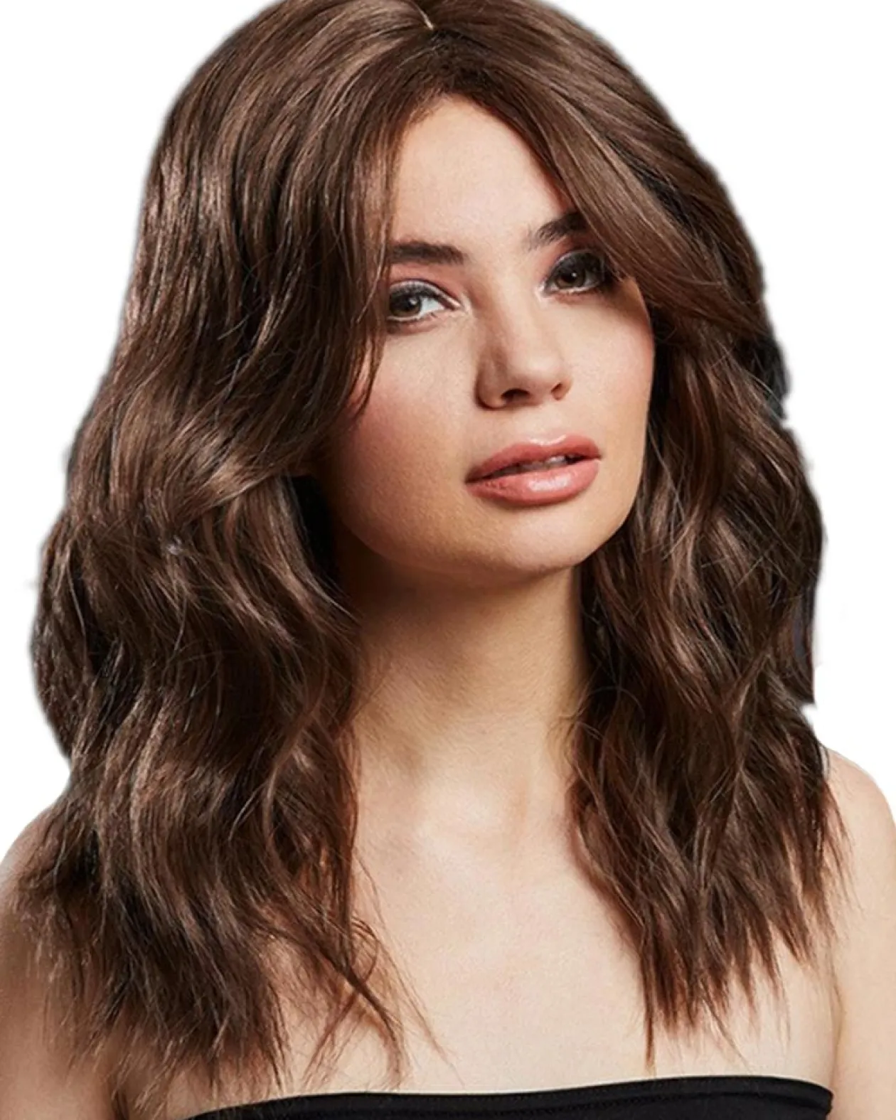 Smiffys Deluxe Fever Two Toned Brown Ashley Wig Sale