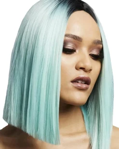 Smiffys Deluxe Fever Two Toned Peppermint Kylie Wig Hot