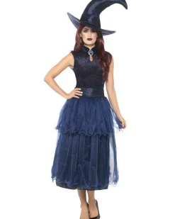 Smiffys Deluxe Midnight Witch Womens Costume Fashion